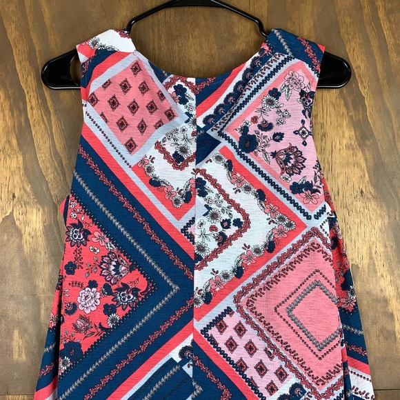 Roz & Ali Womens Blouse Floral Geometric Momcore Classiccore Stretch Large - Picture 9 of 9